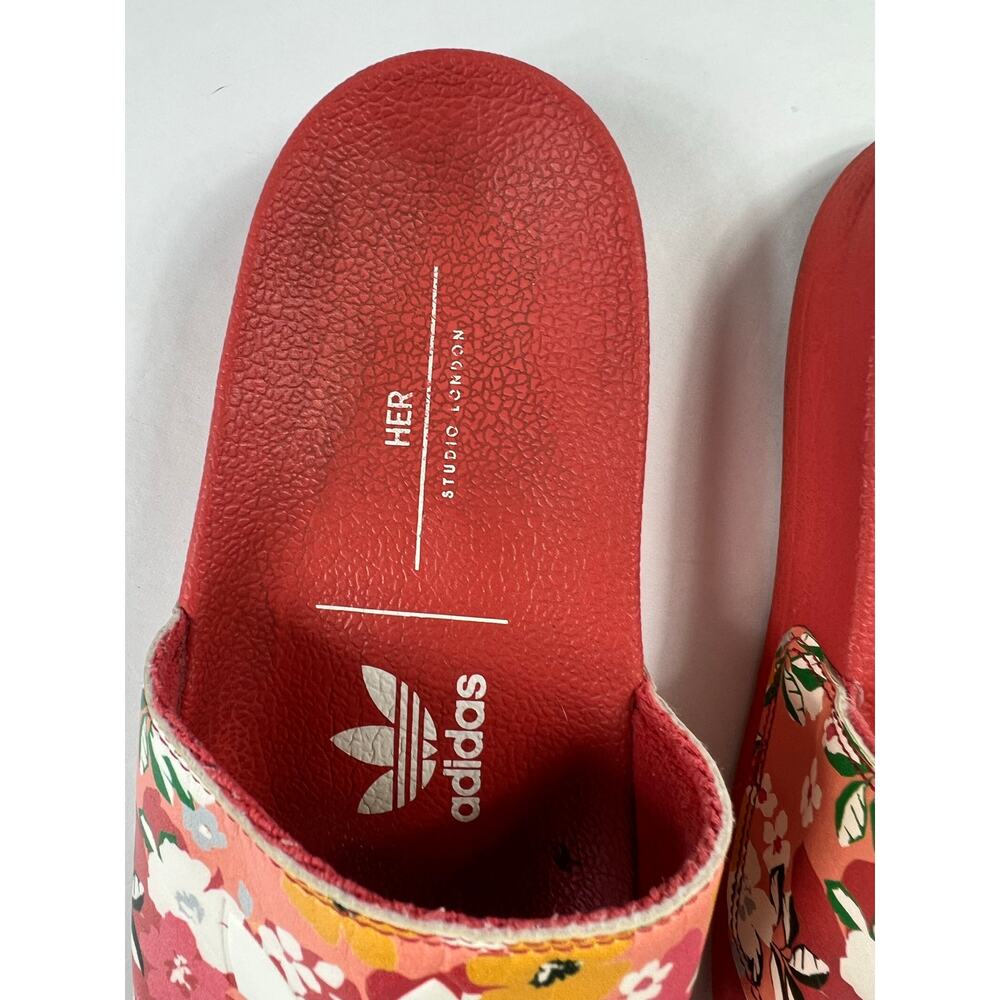 Adidas Kid's Adilette Lite Slides - Hazy Rose / Cloud White size 3 Big Kid - Picture 3 of 7